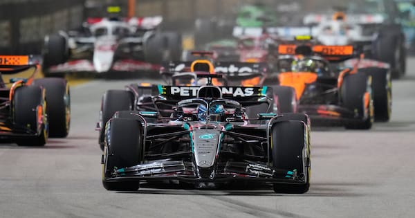 George Russell wins Singapore GP, Liam Lawson finishes 15th