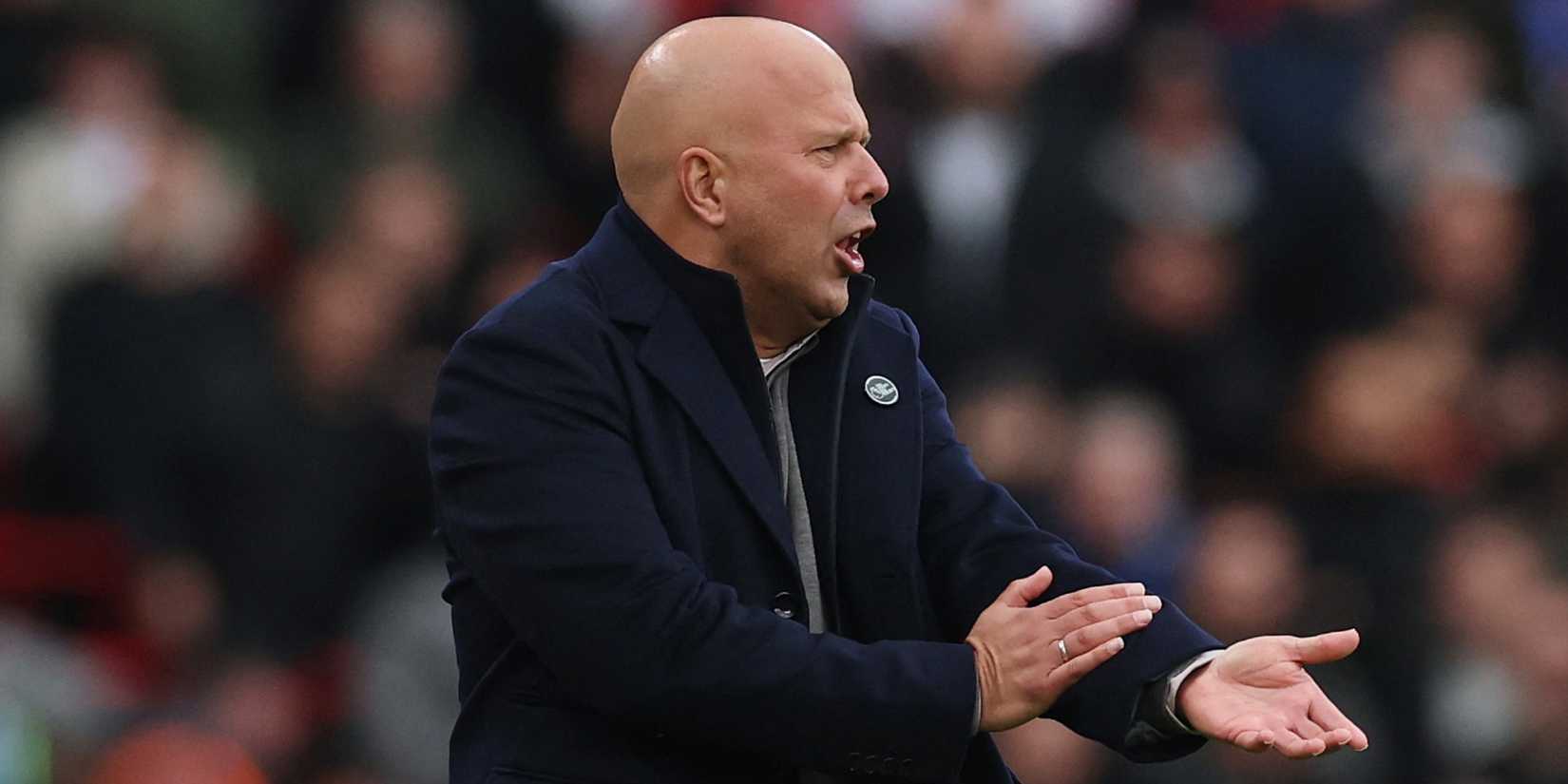 Liverpool manager Arne Slot