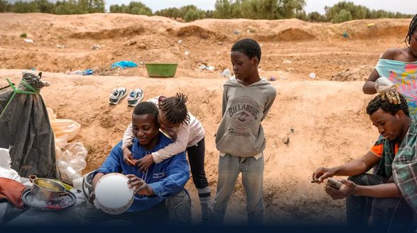 News reports: Nigerian women became pregnant and gave birth in Libyan detention centers