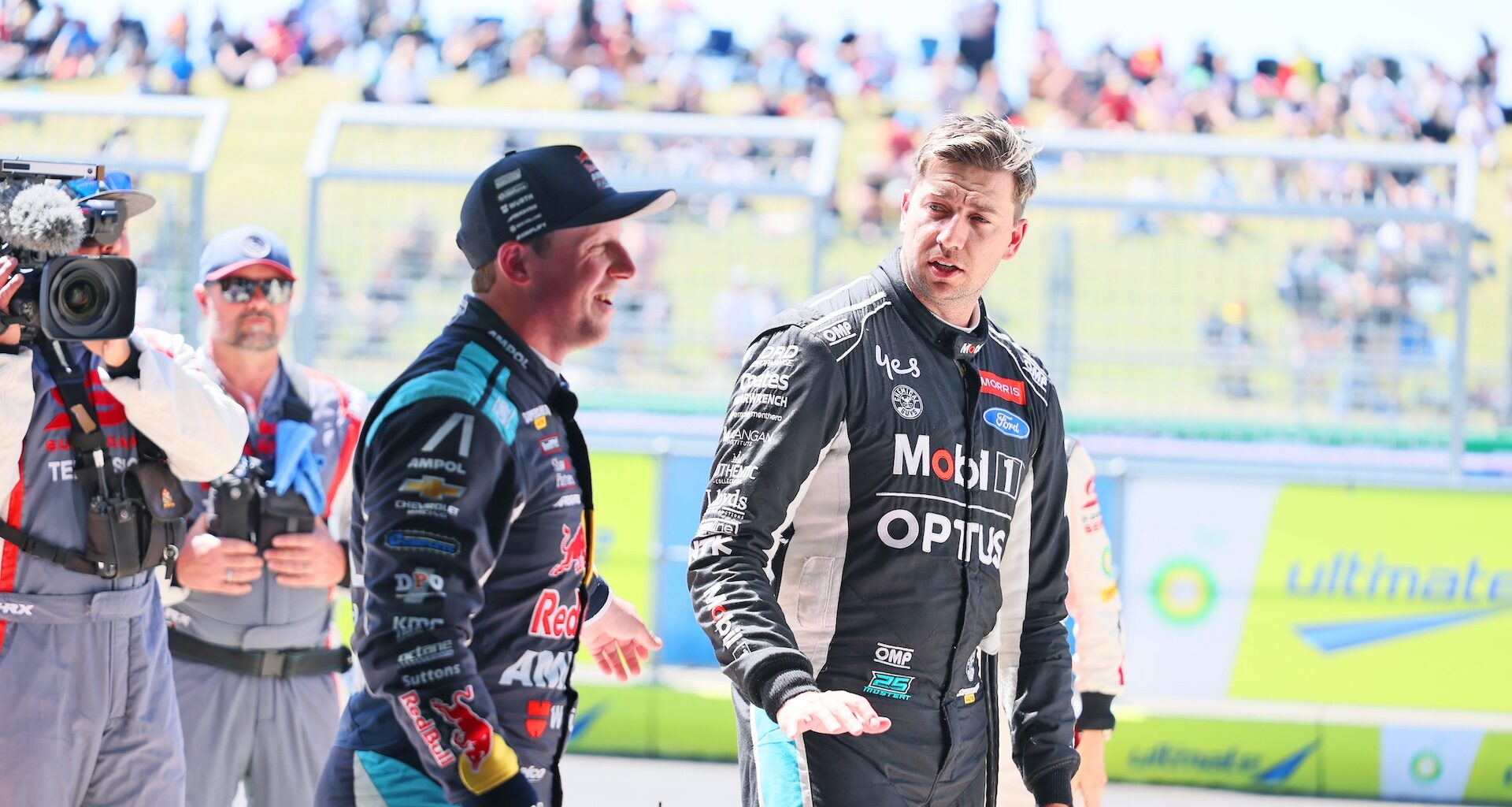 Mostert confronts Randle over wild near-miss with Brown - Supercars