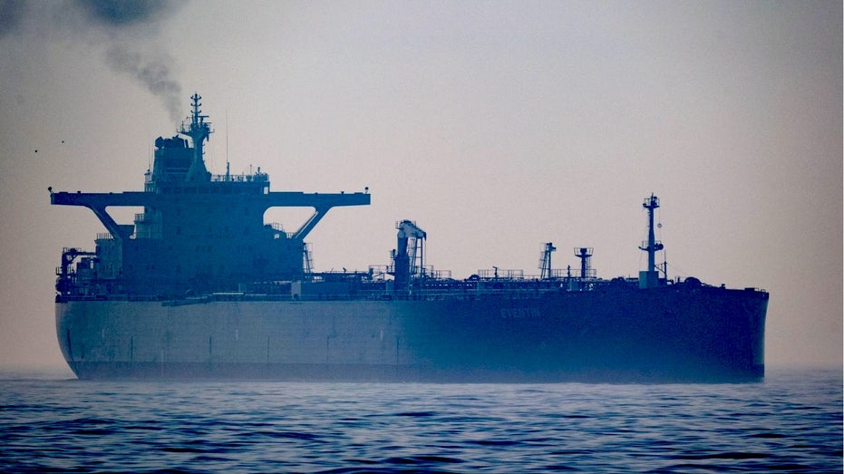 An oil tanker transporting Russian oil