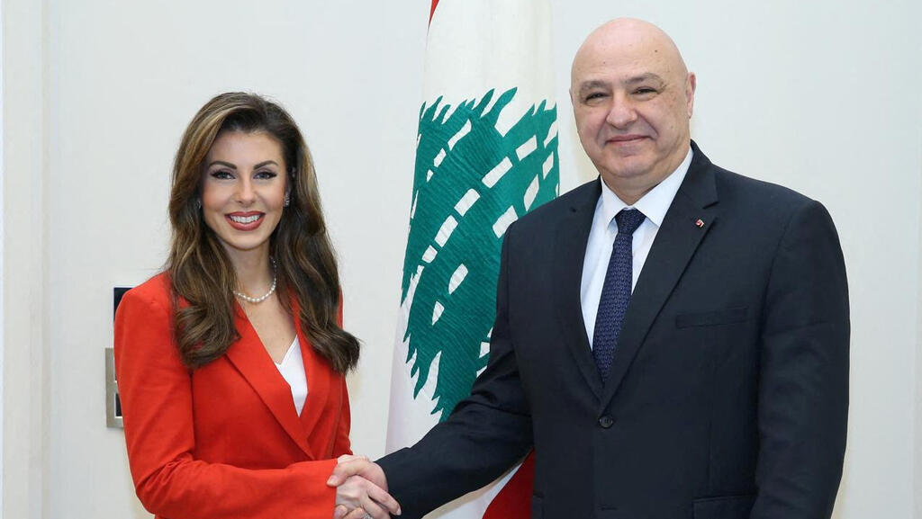 U.S. Deputy Special envoy for the Middle East Morgan Ortagus meets with Lebanese President Joseph Aoun