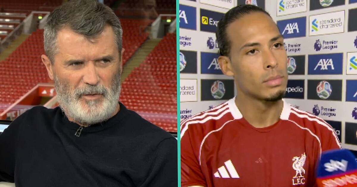 Roy Keane Points The Finger At Virgil Van Dijk After Man United Beat Liverpool At Anfield