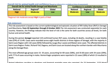 Joint FAO/WHO/WOAH Rapid Risk Assessment of Rift Valley fever (RVF) in Senegal and Mauritania: Implications for Public Health and Animal Health