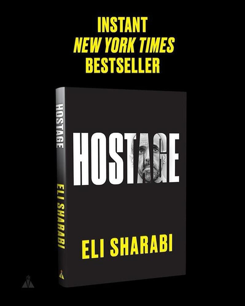The cover of the English edition of Eli Sharabi's best-selling memoir Hostage 
