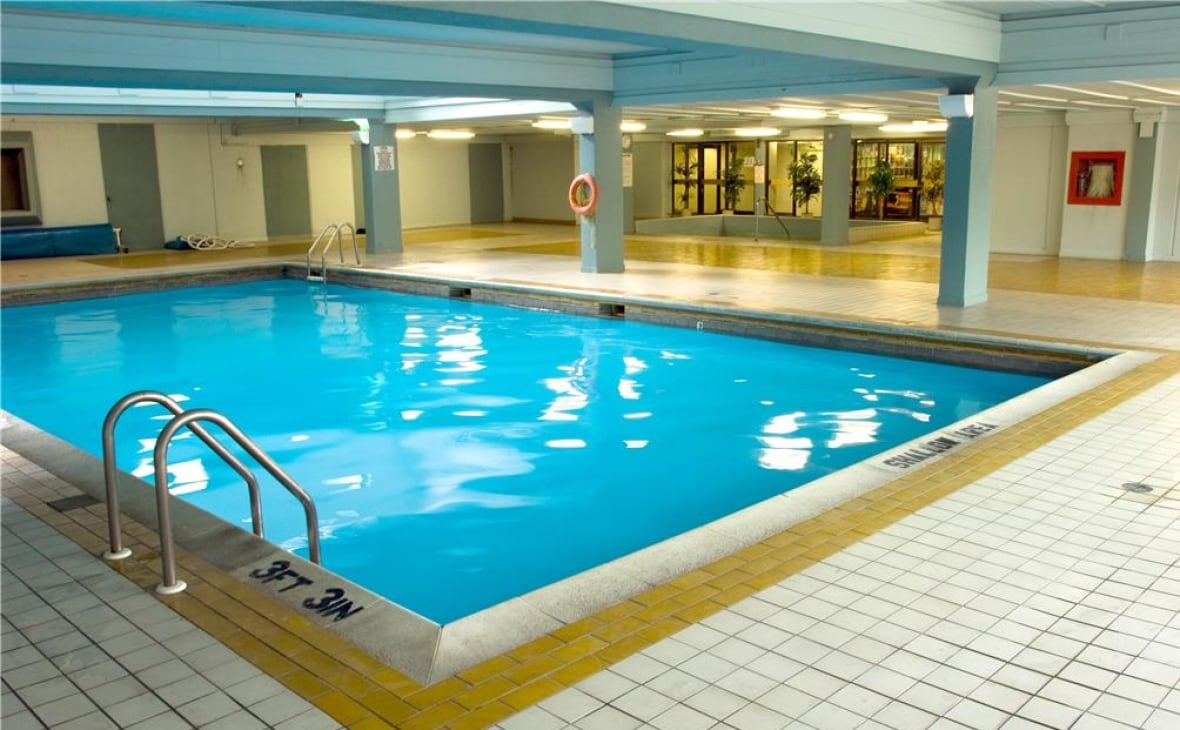 The pool at the apartment towers on Sherbourne before it was closed down in 2020. It never reopened.
