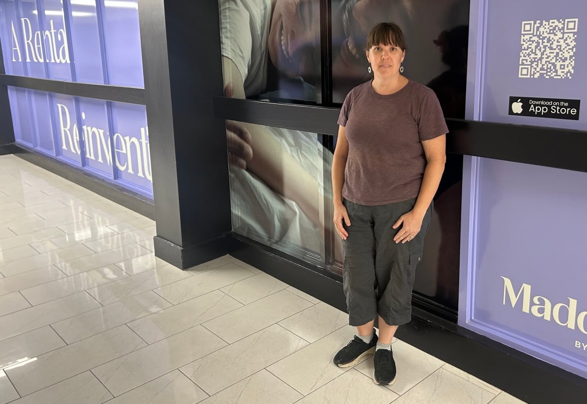 Jennifer Kerwood stands outside the now permanently closed pool at 191-201 Sherbourne St. She started a tenants group in the buildings, and spearheaded the negotiations over the lost pool. 
