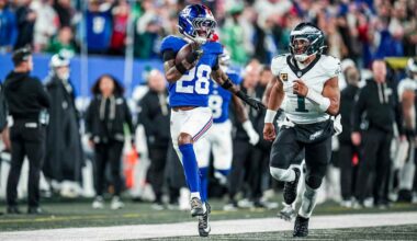 Giants defeat Eagles, 34-17, on Thursday Night Football