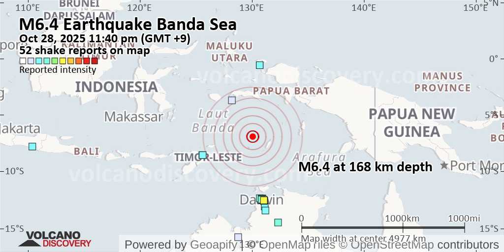 Very Strong Mag. 6.4 Earthquake