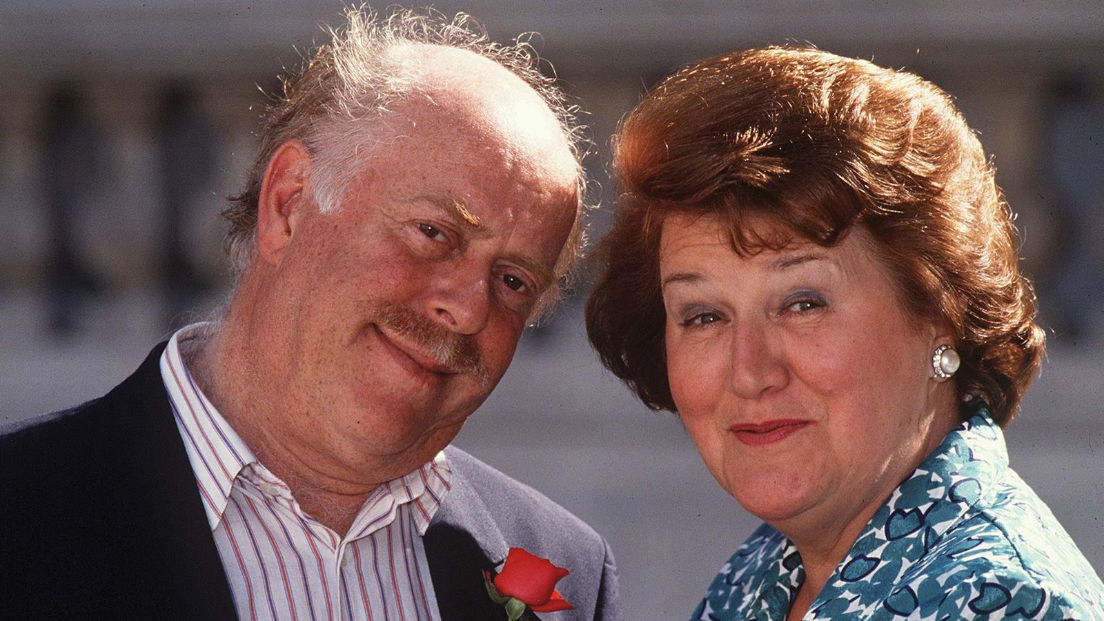 Patricia Routledge with Keeping Up Appearances co-star Clive Swift: Pic: Peter Brooker/Shutterstock