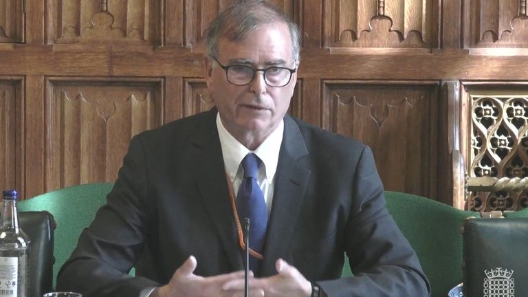 David Kogan at a Westminster hearing before his appointment. Pic: PA 