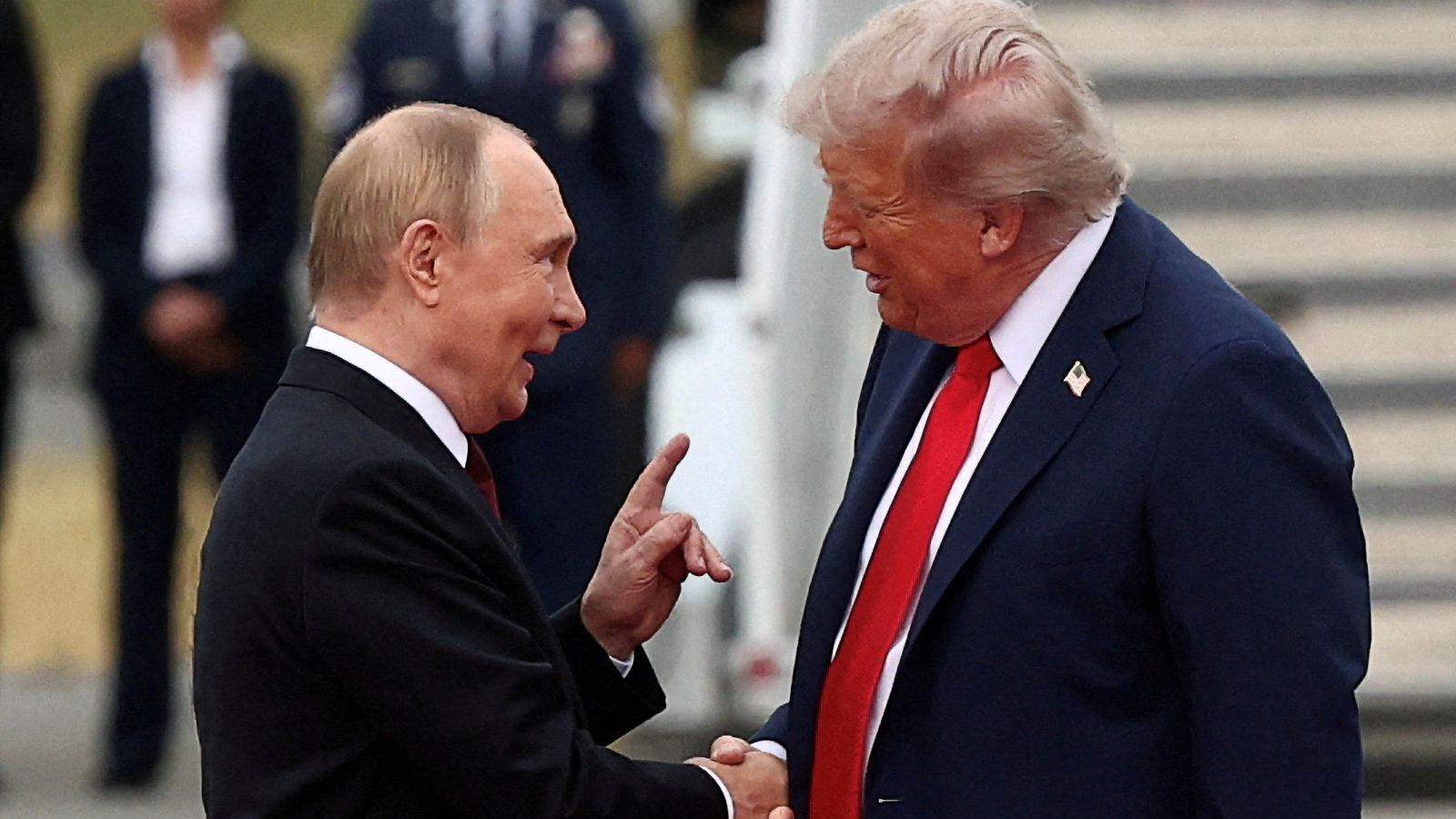 Donald Trump failed to secure a peace deal with Vladimir Putin when they met in Alaska in August. File pic: Reuters