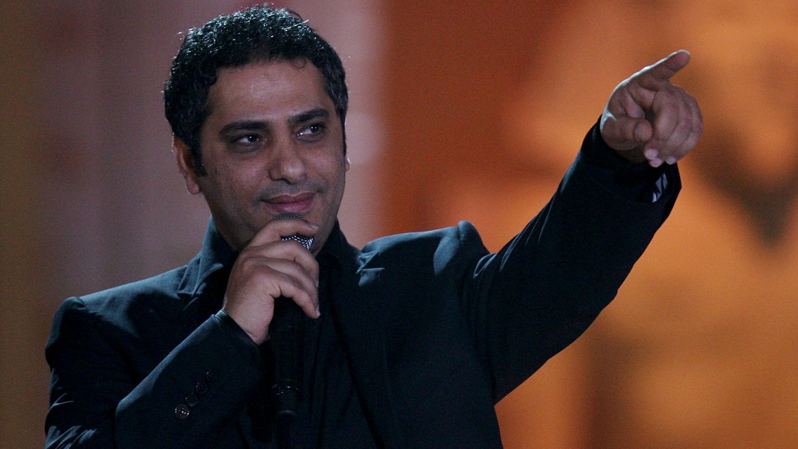 Lebanese singer Fadel Shaker performing in Doha in January 2008. Pic: Reuters