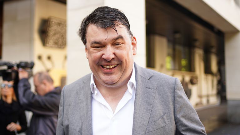 Linehan said he had to be taken to hospital on the day of his arrest. Pic: PA