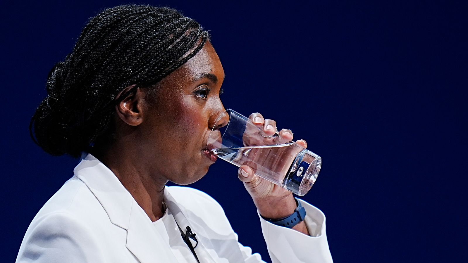 Kemi Badenoch speaks during the Conservative Party Conference. Pic: PA