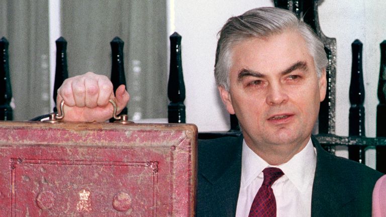 Chancellor Norman Lamont in 1991. Pic: PA