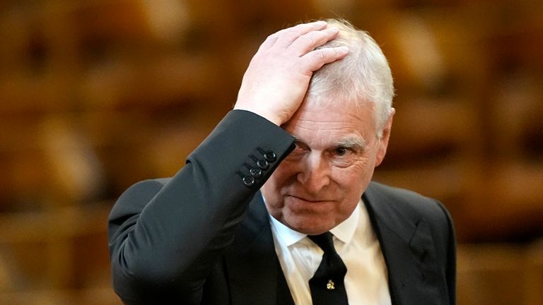 It seems the Duke of York won't be at Sandringham this Christmas. Pic: PA