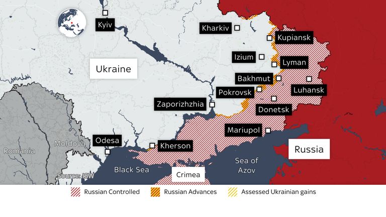 The latest situation on the ground in Ukraine
