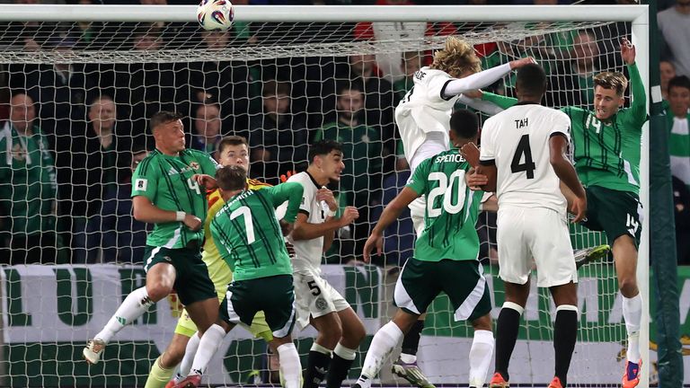 Nick Woltemade's first international goal proved to be enough for Germany