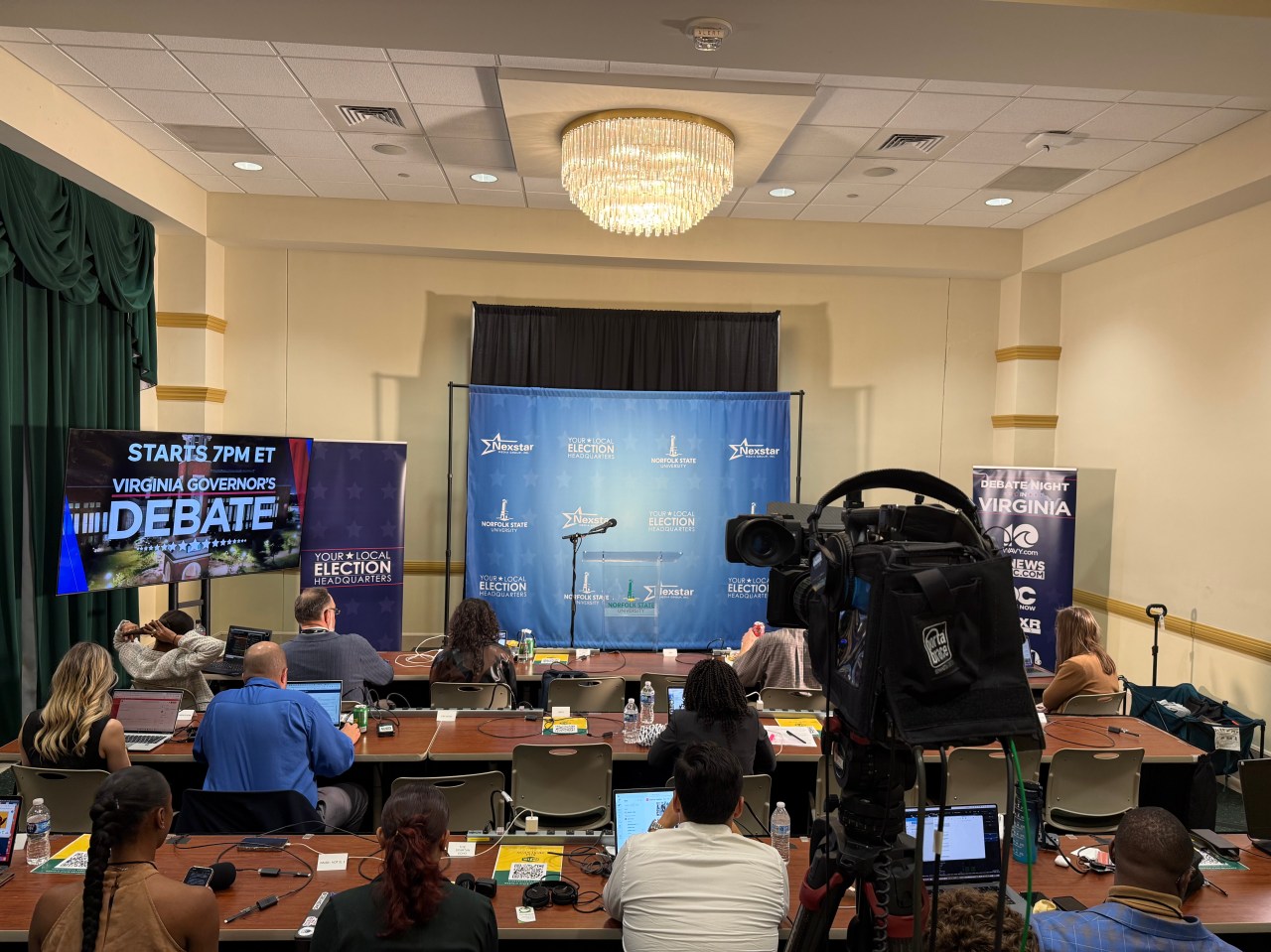 Neither Virginia gubernatorial candidate showed up to the post-debate interview