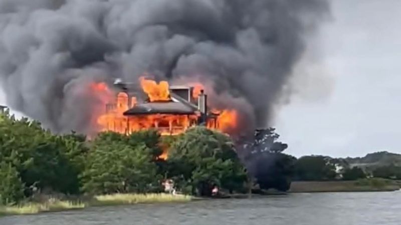 Diane Goodstein: South Carolina authorities are investigating a fire that engulfed the home of state circuit court judge
