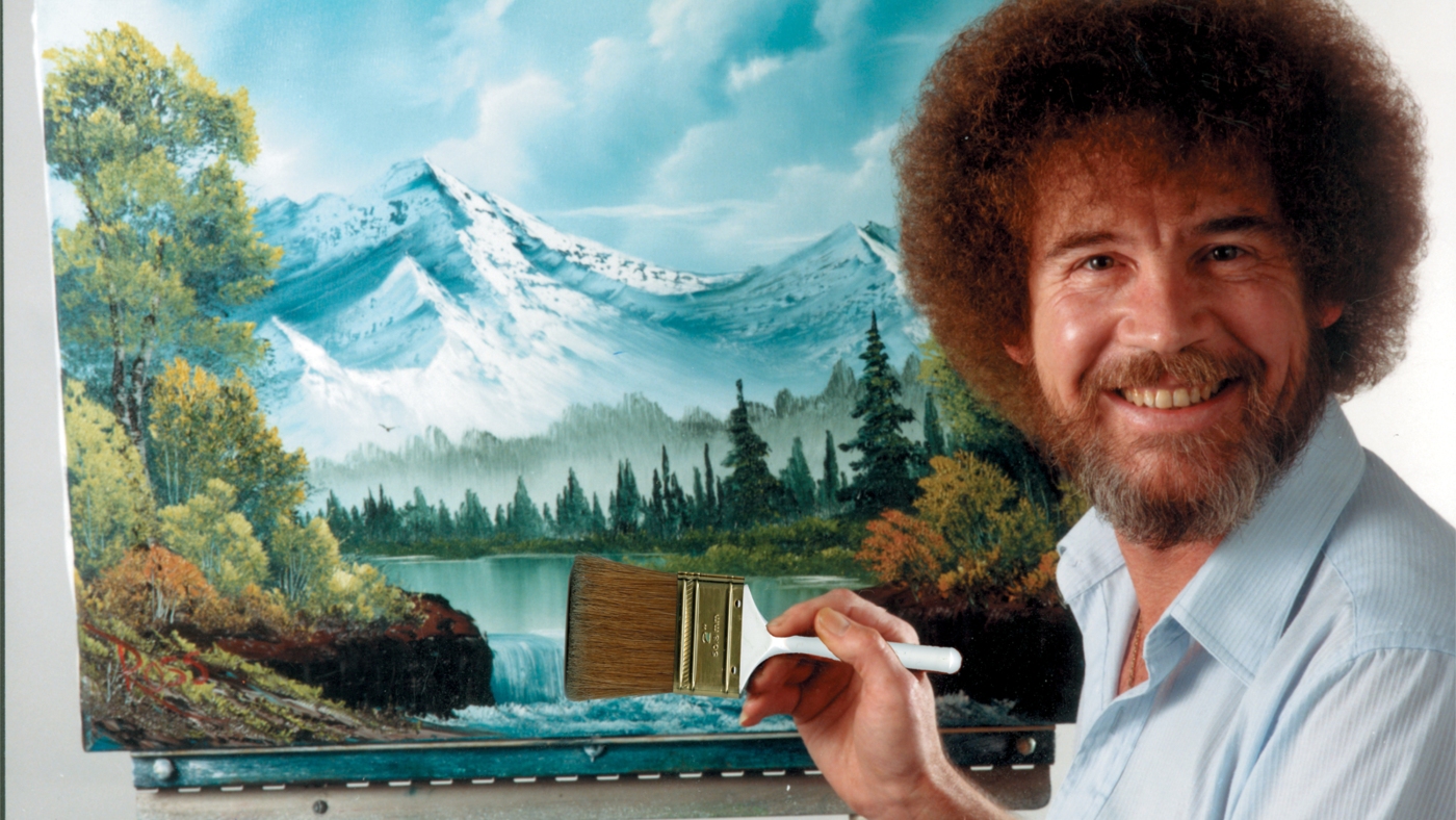 30 Bob Ross paintings will be auctioned to support public TV : NPR