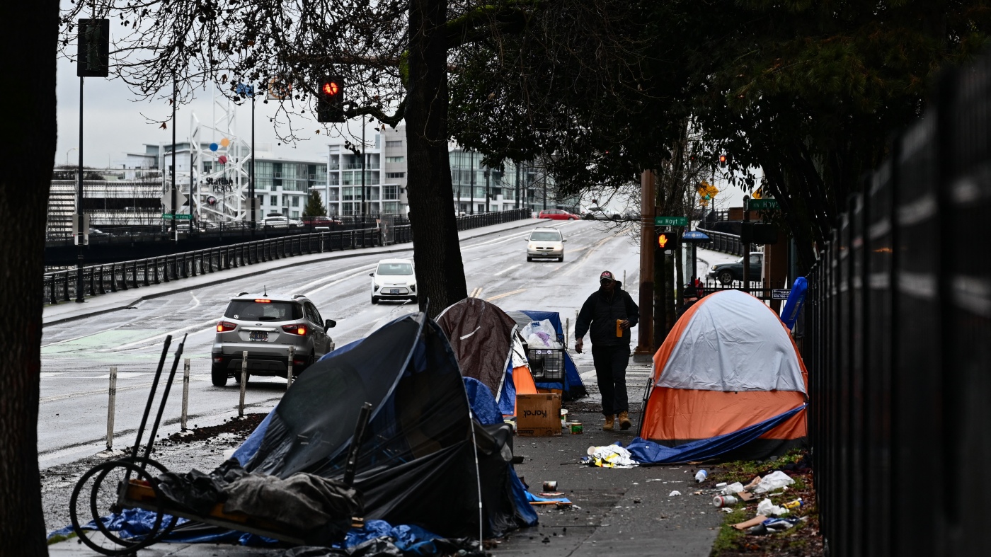 Some Democrats share Trump's goal of forcing more homeless people into medical care : NPR