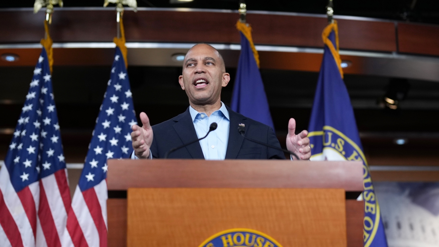 Hakeem Jeffries believes public pressure will help Democrats : NPR
