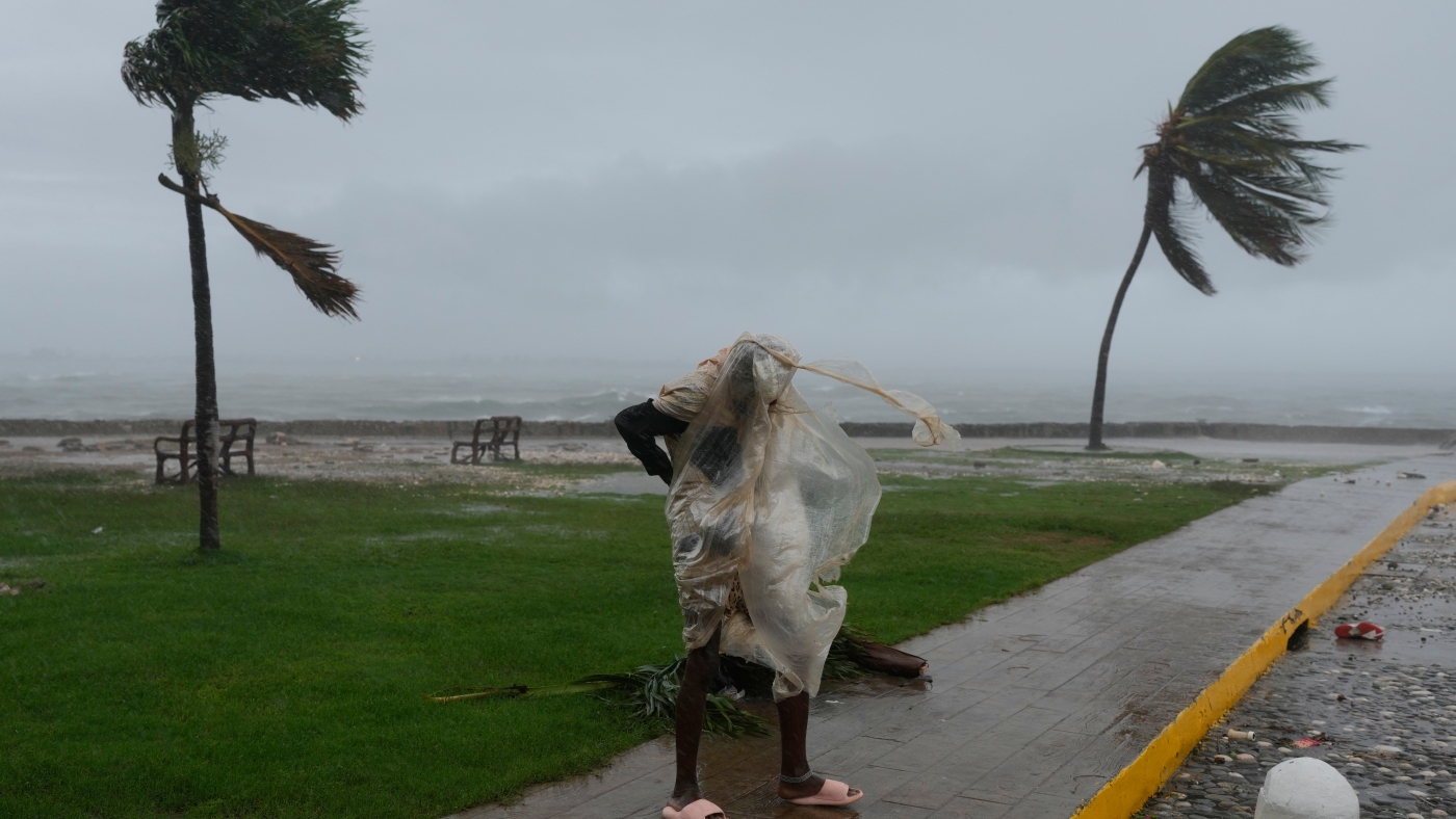 Hurricane Melissa makes landfall in Jamaica : The Picture Show : NPR
