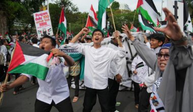 Pro-Palestinian protests on Hamas attack anniversary