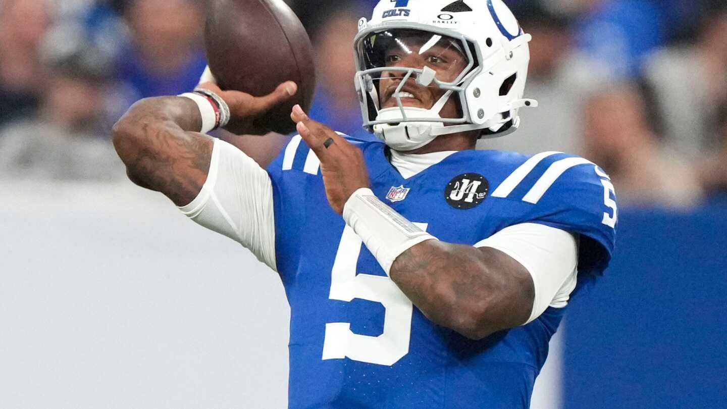 Anthony Richardson suffered orbital fracture after pregame elastic band mishap