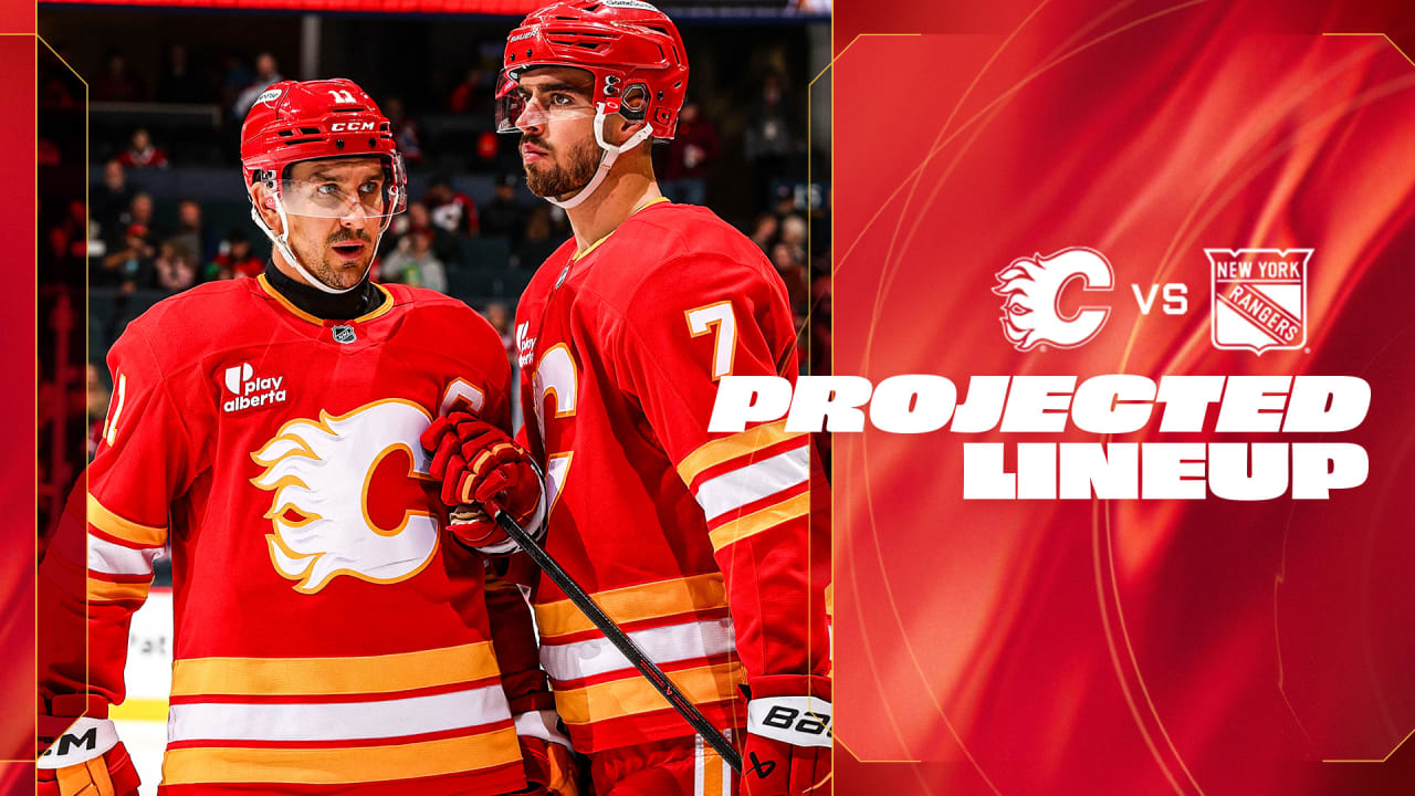 Projected Lineup - Flames vs. Rangers