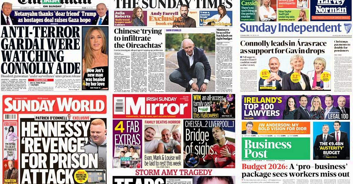 What the papers say: Sunday's front pages