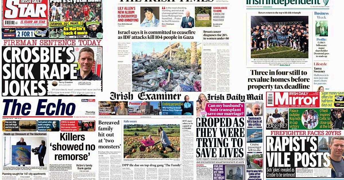 What the papers say: Thursday's front pages