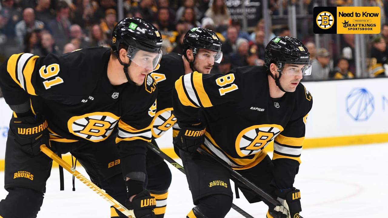 Need to Know: Bruins vs. Lightning