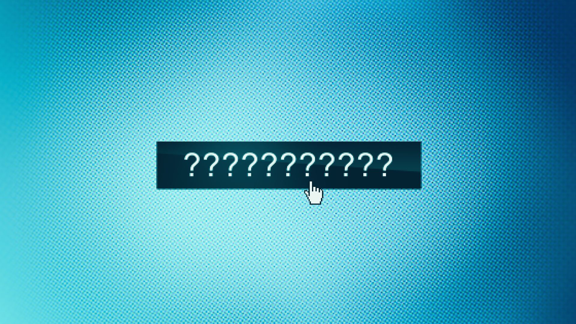 Close up of a webpage with questions marks highlighted on it