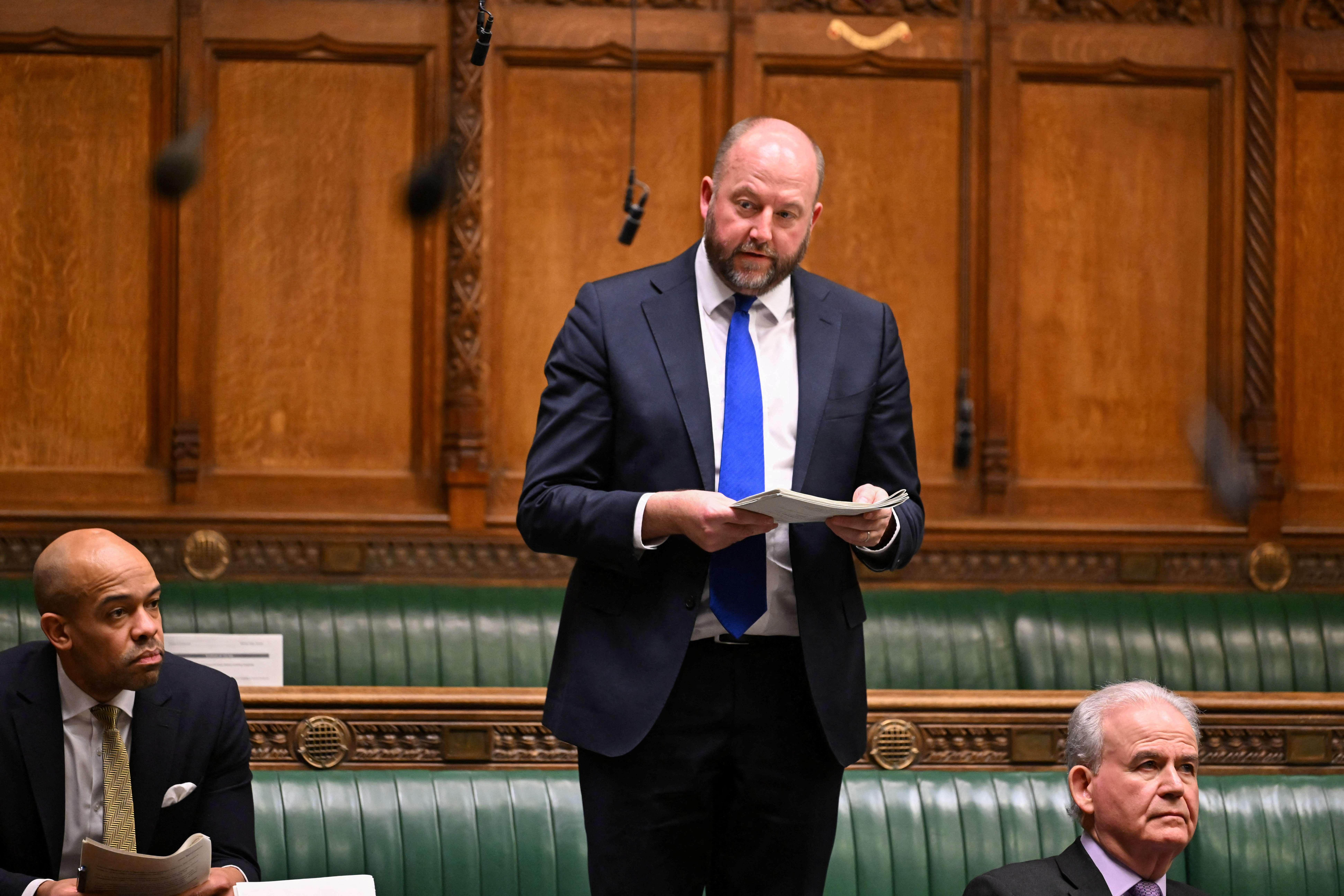 Nick Timothy attends the Ministerial Statement on the Southport public inquiry at the House of Commons in London.