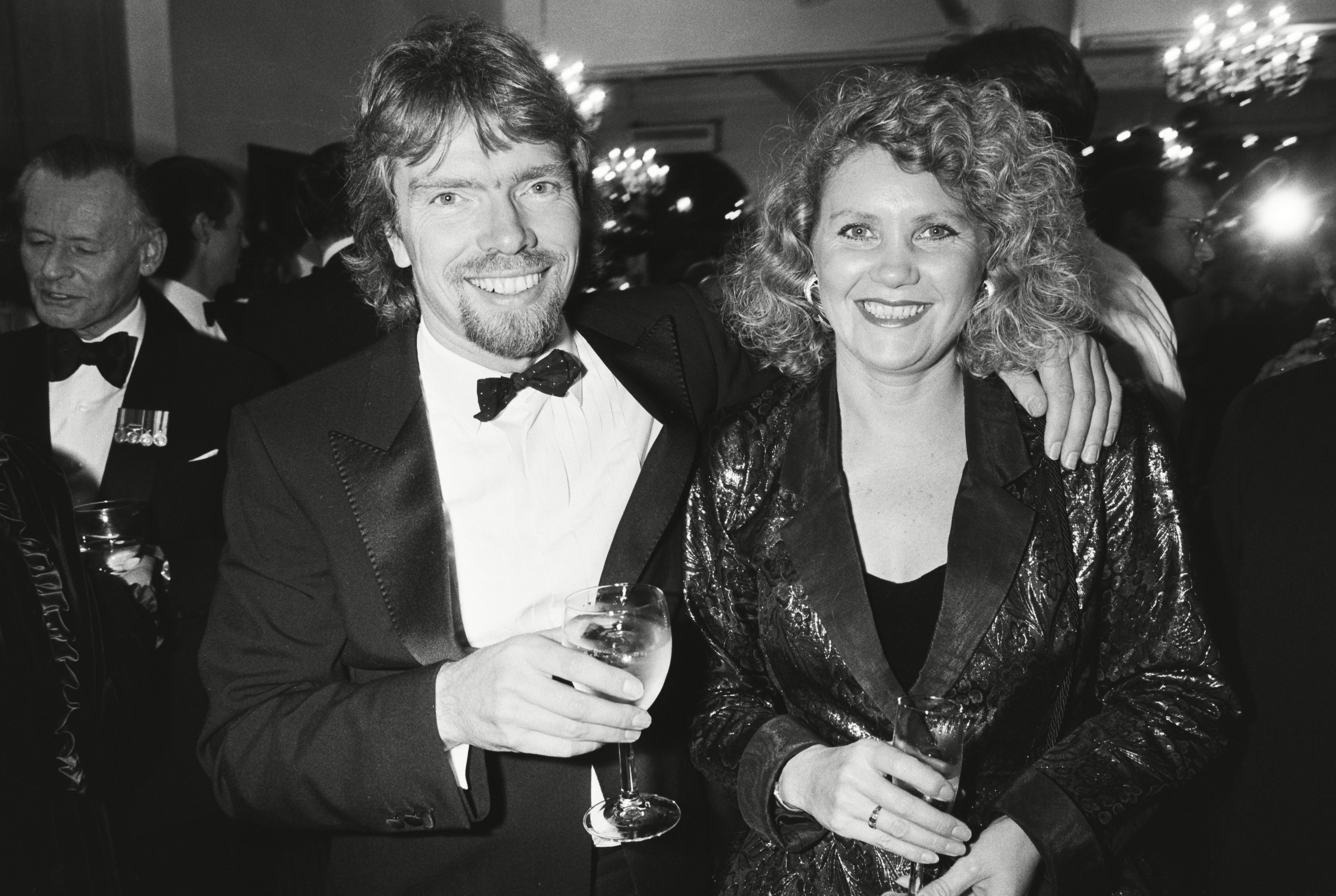 Richard Branson and his wife Joan at John Mills's 80th Birthday Party.