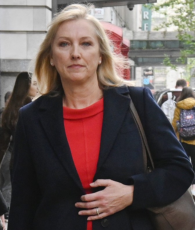 Martine Croxall at the London Central Employment Tribunal.
