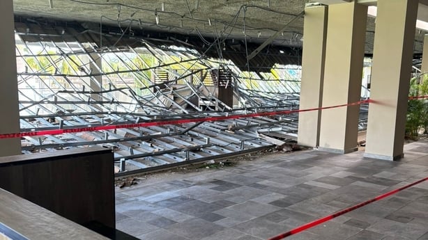 Hotel in Jamaica damaged by Hurricane Melissa 