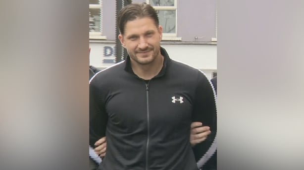 Karolis Peckauskas is pictured outside Portlaoise court 