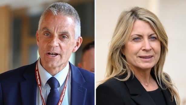 composite image of tim david on the left and deborah turness 