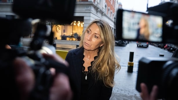 Deborah Turness, speaks to the media outside BBC Broadcasting House in London