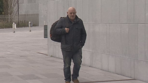 Shaun Duffy is pictured walking into court