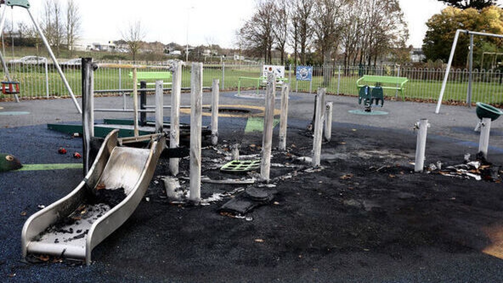 Suspected arson attack on Dublin playground 'appalling'