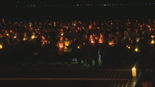 Photos show hundreds gathered in vigil for Louth crash victims