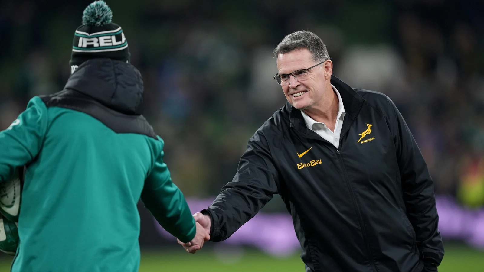Erasmus relieved to get Irish monkey off SA backs