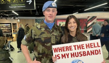 Irish peacekeepers welcomed home at Dublin Airport