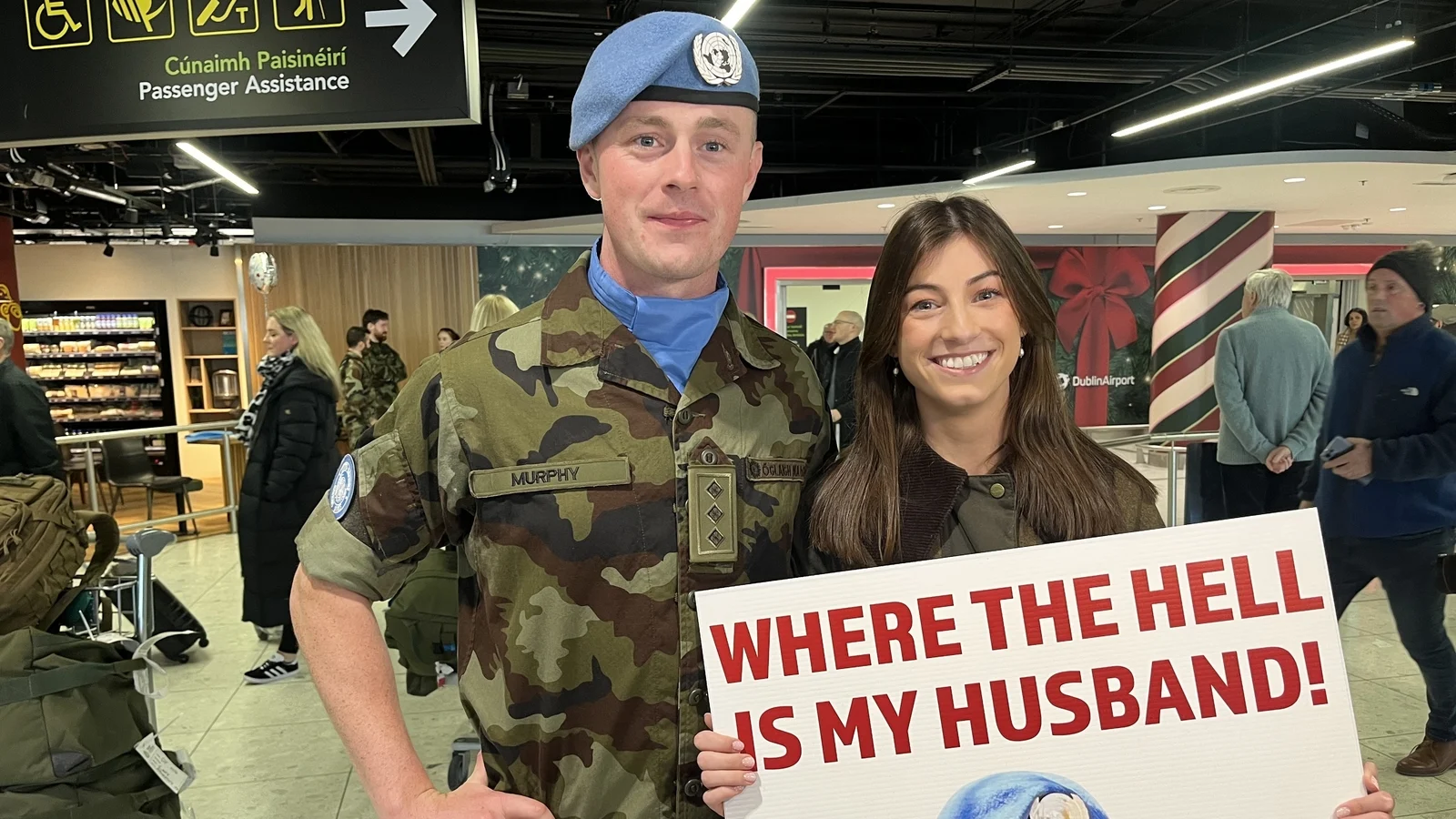 Irish peacekeepers welcomed home at Dublin Airport