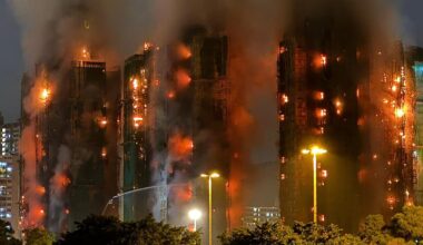 Four killed as fire engulfs Hong Kong high-rise